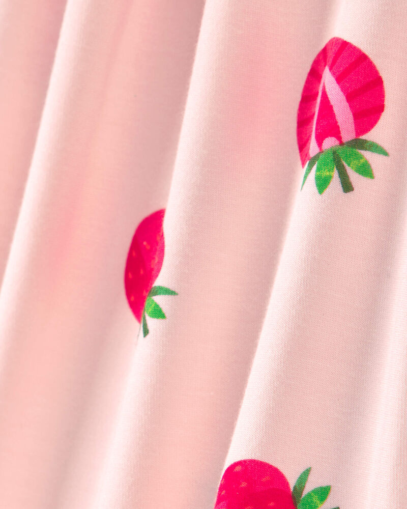 Baby Girl Strawberry PurelySoft 2-Piece Pajama Set - Pink, image 5 of 7 slides