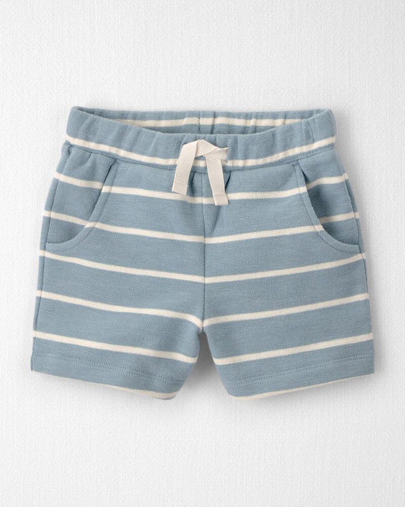 Toddler 2-Piece Organic Cotton Top & Short Set in Stripes, image 2 of 5 slides