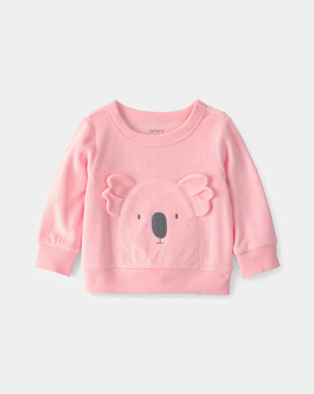 Baby Girl 3-Piece Koala Terry Layering Set - Pink, 