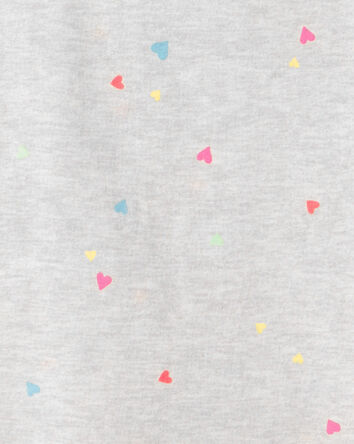Girls Heart Top - Grey, 