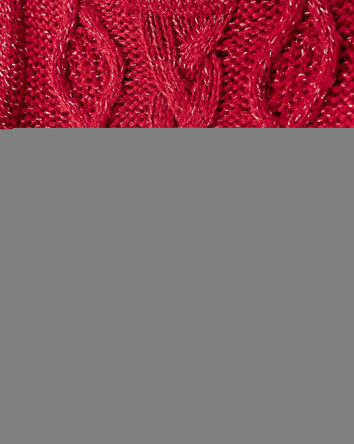 Toddler Girl Knit Sweater - Red, 