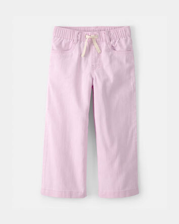 Toddler Girl Drawstring Wide-Leg Pants - Pink , 