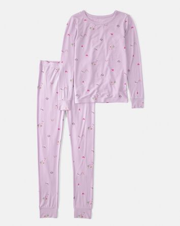 Girls Fairytale PurelySoft 2-Piece Pajama Set - Purple, 