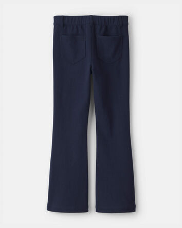 Girls Uniform Ponte Flare Pants - Navy, 