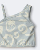 Toddler Girl Tropical One-Shoulder Ruffle Tankini Set - Light Blue, image 7 of 7 slides