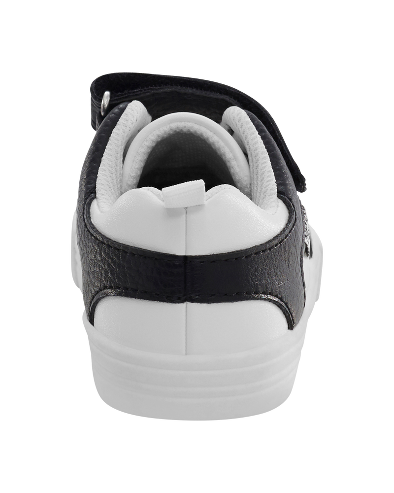 Toddler Boy Easy-On Casual Sneakers - Black/White, image 3 of 6 slides