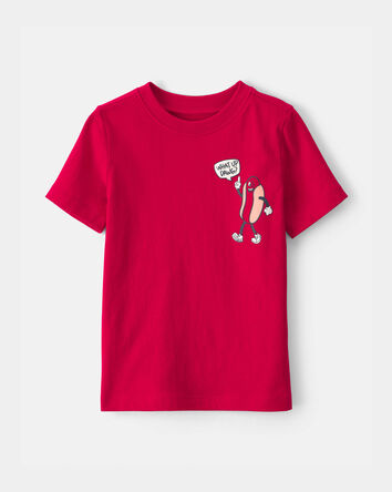 Toddler Boy Hot Dog Graphic Tee - Red, 