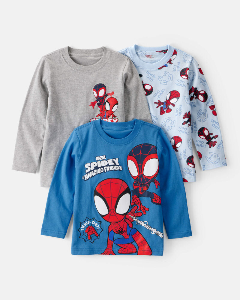 Toddler Boy 3-Pack &copy;Marvel Spider-Man Long-Sleeve Tees, image 1 of 4 slides