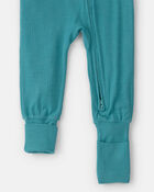Baby PurelySoft Snug Fit 1-Piece Pajama - Blue, image 3 of 9 slides