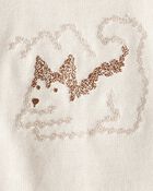 Baby Boy 2-Piece Dog Sweater & Pant Set - Cream, image 4 of 7 slides