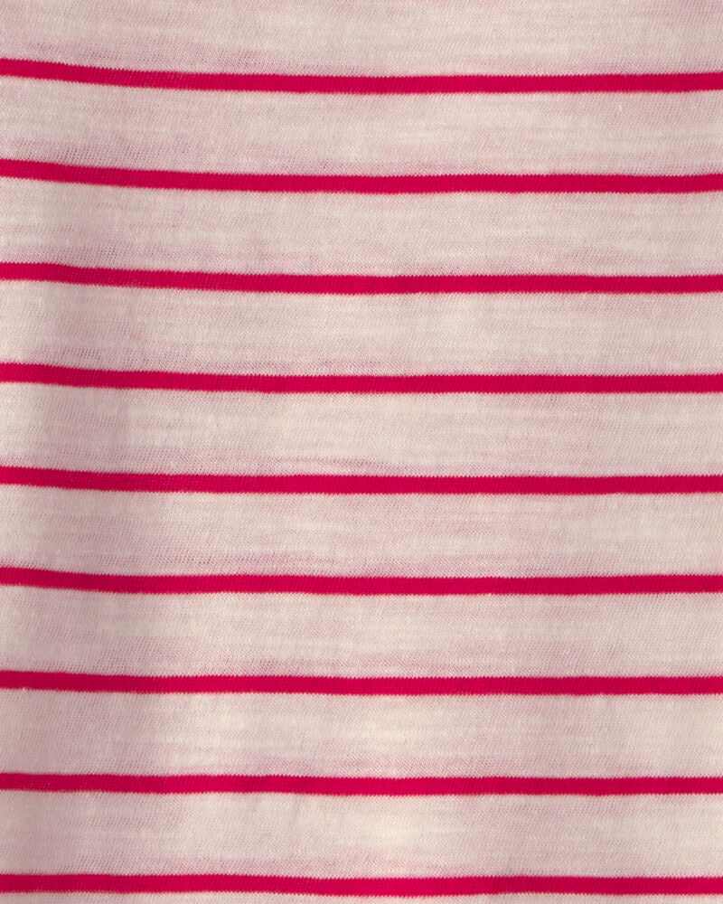 Baby Striped Bodysuit - Red/Ivory, image 2 of 3 slides
