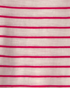 Baby Striped Bodysuit - Red/Ivory, image 2 of 3 slides
