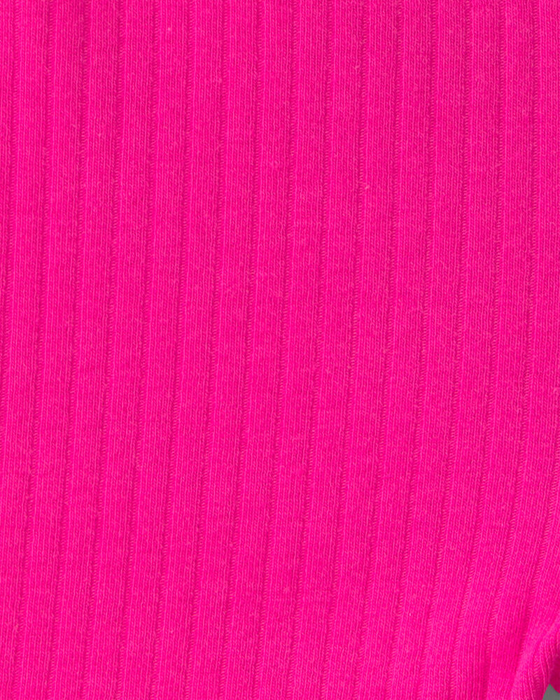 Baby Girl Ribbed Bike Shorts - Pink, image 3 of 4 slides