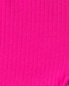 Baby Girl Ribbed Bike Shorts - Pink, image 3 of 4 slides