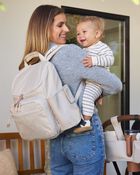 Forma Next Backpack Diaper Bag - Oat, image 2 of 7 slides