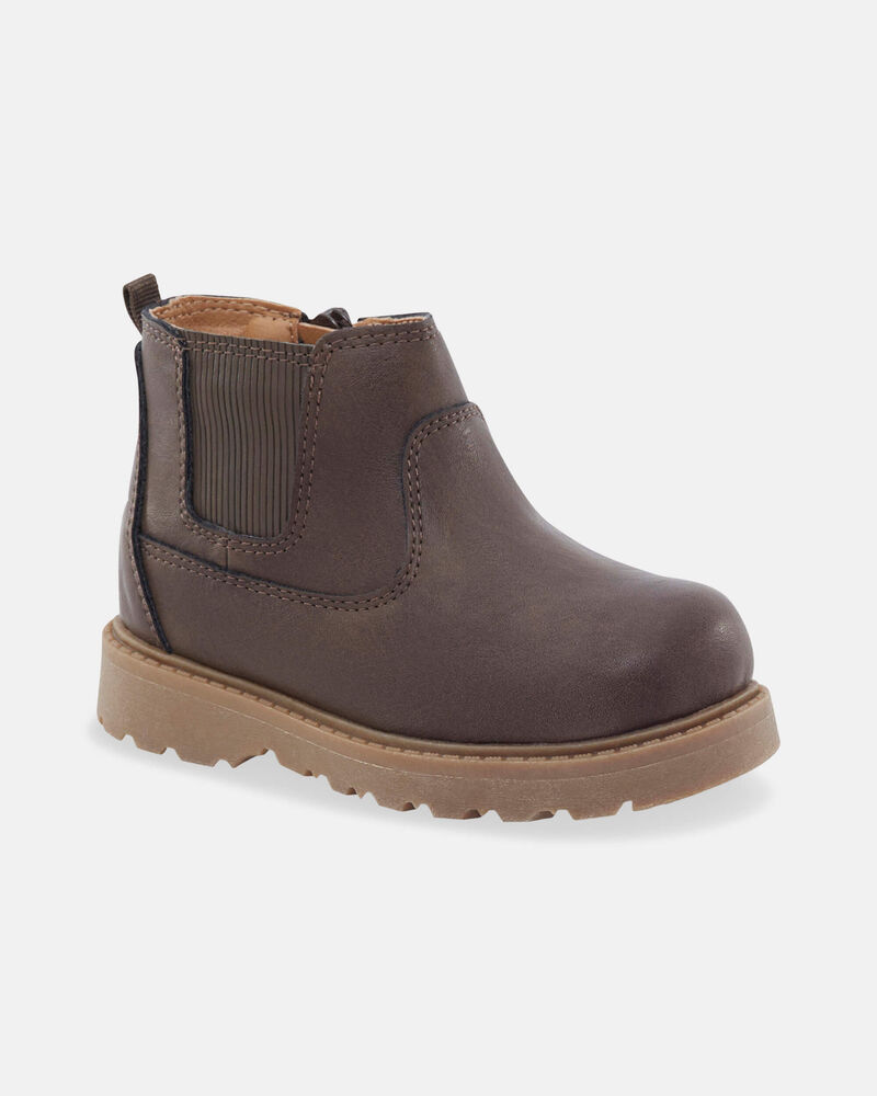Toddler Boy Ankle Boots - Brown, image 1 of 6 slides