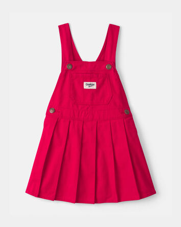 Toddler Girl Pleated Skirtall - Red, 