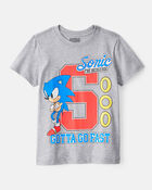 Boys Sonic The Hedgehog Short-Sleeve Graphic Tee - Grey, image 1 of 2 slides
