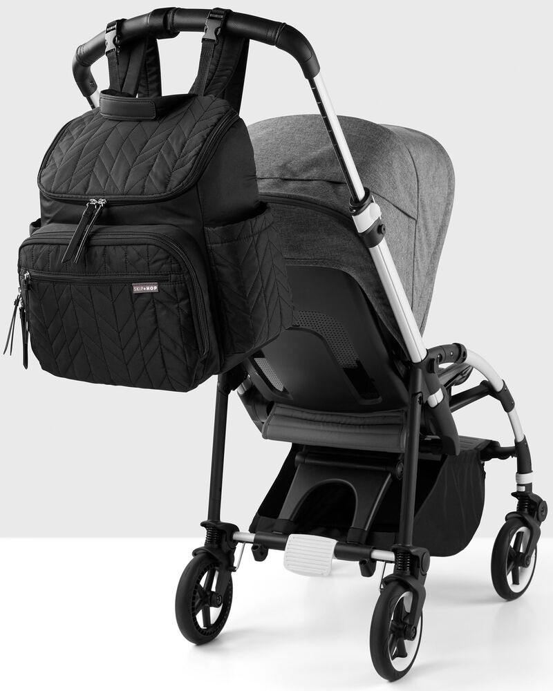 Forma Backpack Diaper Bag - Black, image 5 of 8 slides