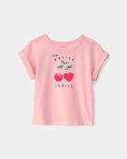 Toddler Girl Cherry Top - Pink, image 1 of 4 slides