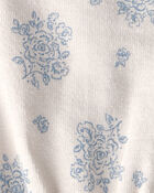 Baby Girl Organic Cotton Romper in Royal Bloom Print, image 3 of 4 slides