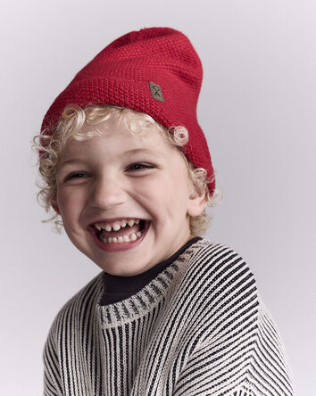 Toddler Boy Beanie - Red, 