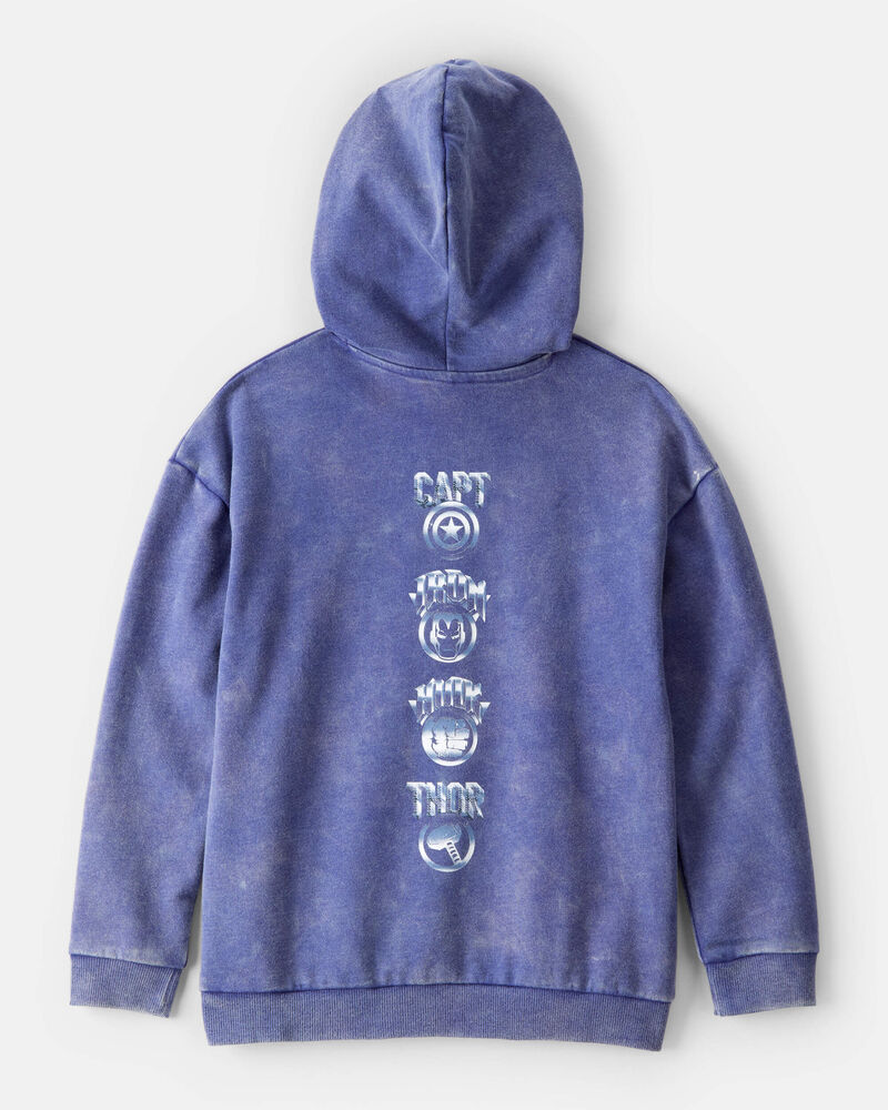 Boys &copy;Marvel Long-Sleeve Hoodie - Blue, image 2 of 4 slides