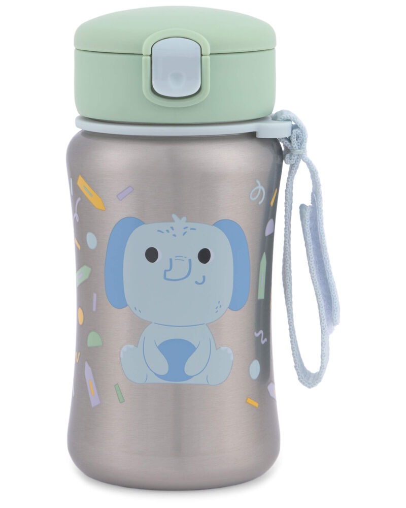 Besties Squad Stainless Steel Straw Bottle - Elephant, image 1 of 3 slides