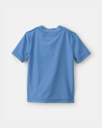 Toddler Boy Palm Tree Short-Sleeve Rashguard - Blue, 