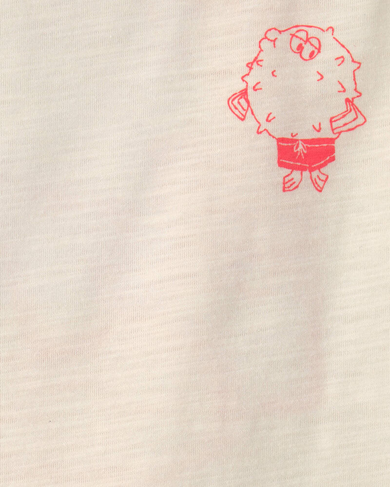 Toddler Boy Pufferfish Tank Top - Cream, image 3 of 5 slides