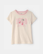 Girls Cherry Graphic Tee - Cream, image 1 of 3 slides