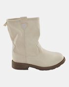 Toddler Cowgirl Boots - White, image 2 of 7 slides