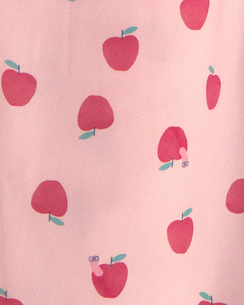 Toddler Girl Apple Short-Sleeve 2-Piece Pajama Set - Pink, image 2 of 3 slides