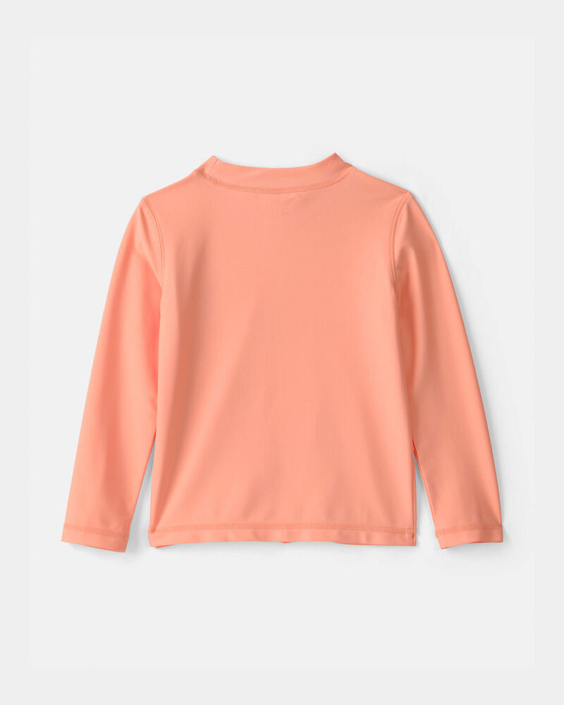 Toddler Boy Crab Long-Sleeve Rashguard - Orange, image 2 of 4 slides