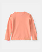 Toddler Boy Crab Long-Sleeve Rashguard - Orange, image 2 of 4 slides