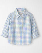 Baby Boy Seersucker Button-Front Shirt Made with Organic Cotton, image 1 of 4 slides