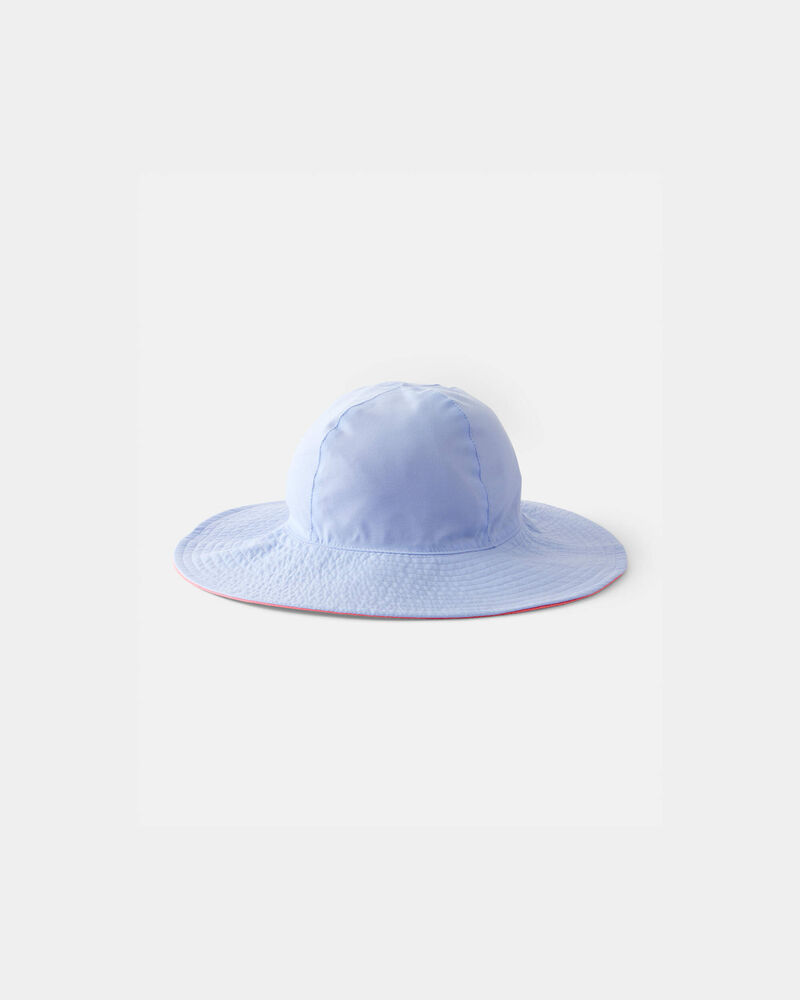 Toddler Girl Reversible Swim Hat - Coral/Blue, image 3 of 4 slides