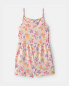 Girls Tropical Floral Romper, image 1 of 3 slides