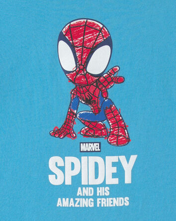 Toddler Boy &copy;Marvel Spider-Man Short-Sleeve Top & Short Set - Blue, 