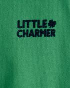 Baby Boy St.Patrick's Day Charmer 2-Piece Long-Sleeve Tee & Pant Set - Green, image 4 of 7 slides