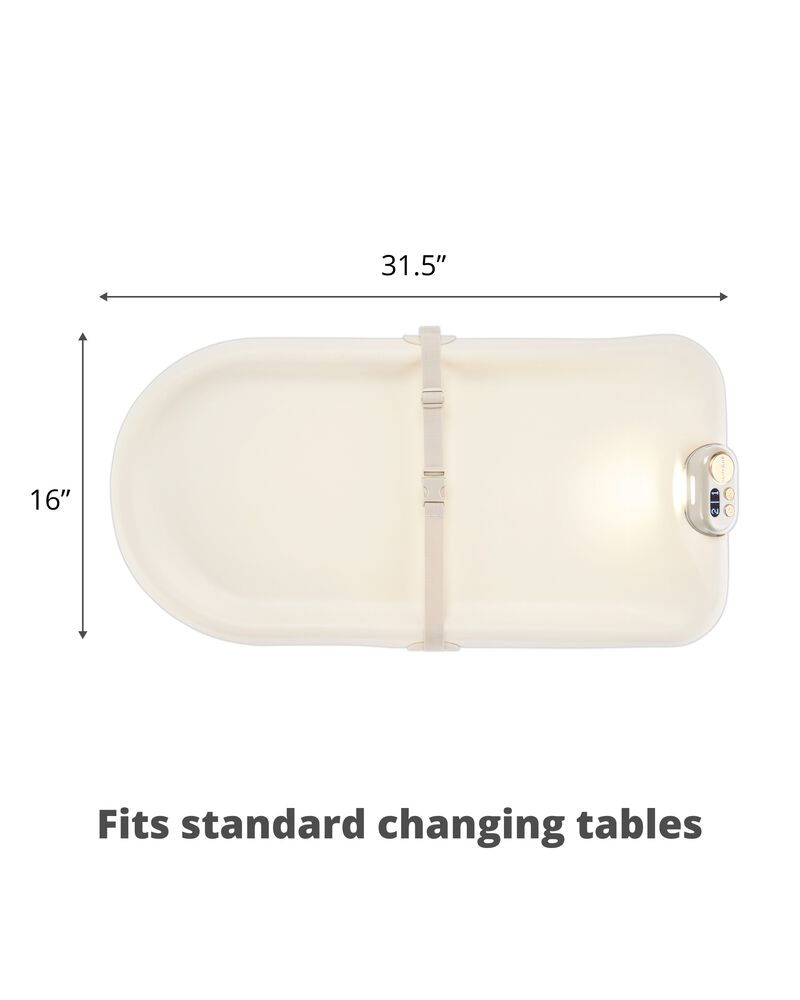 Nursery Style Light-Up Changing Pad & Diaper Tracker  - Oat, image 8 of 8 slides