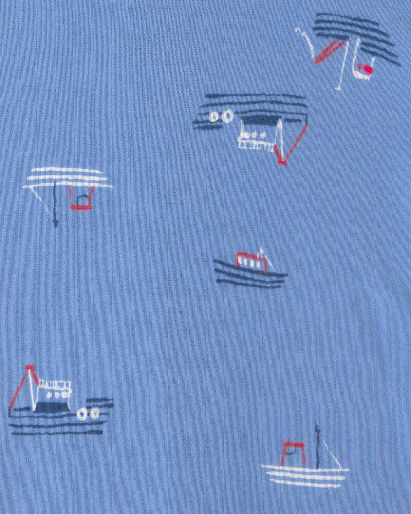 Baby Boy 2-Pack Boat Snug Fit 1-Piece Pajama - Blue, image 5 of 6 slides