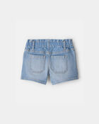 Toddler Girl Denim Shorts - Light Wash, image 2 of 4 slides