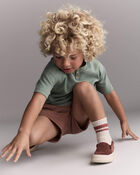 Toddler Boy Henley Tee with Pocket - Sage, image 3 of 6 slides