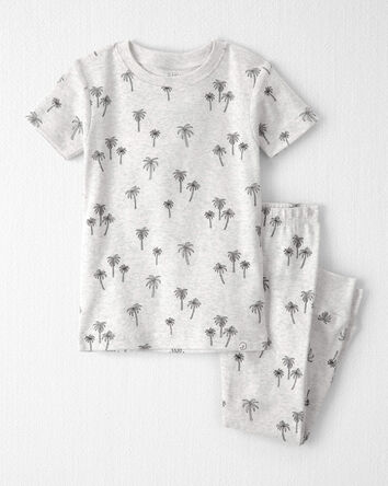 Toddler 2-Piece Organic Cotton Pajamas in Palm Trees, 