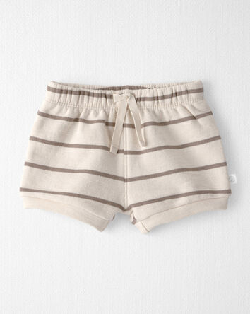 Baby 2-Piece Organic Cotton Top & Short Set in Stripes, 