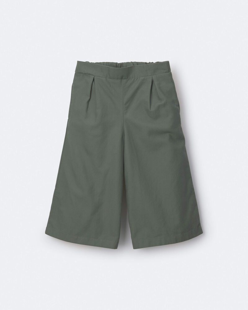 Toddler Girl Wide-Leg Drape Pant - Olive, image 2 of 7 slides