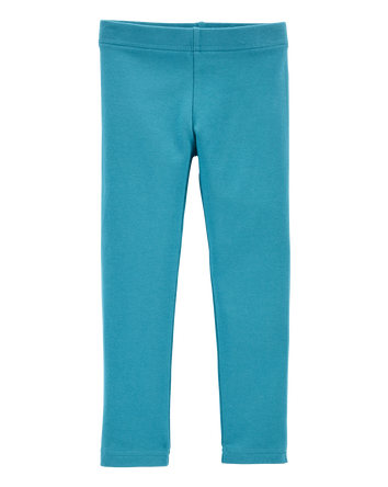 Baby Girl Cotton Stretch Leggings, 
