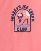 Toddler Boy Shark Graphic Tee - Coral, image 4 of 6 slides