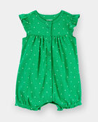 Baby Girl Butterfly Romper - Green, image 1 of 4 slides